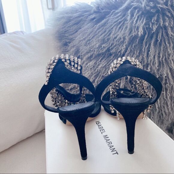 Isabel Marant Atura Sandals leather black EU38 - Picture 9 of 15